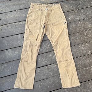 Dovetail Workwear Anna Taskpant Tan Carpenter Pants size 4/32